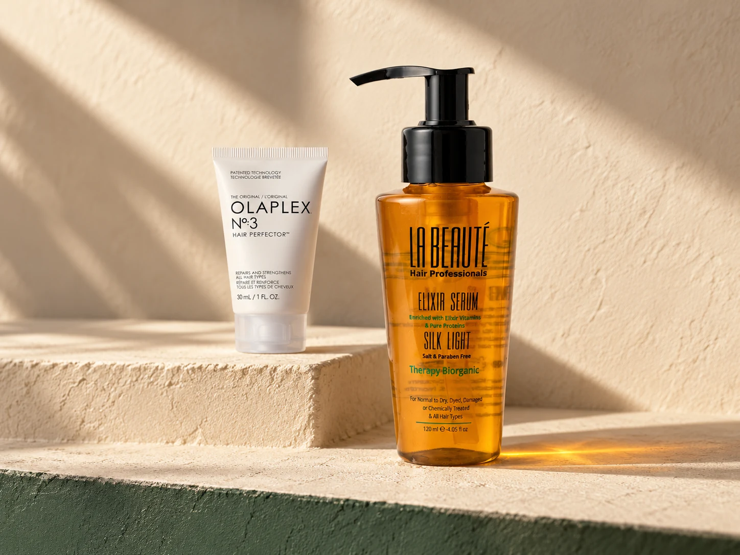 OLAPLEX and La Beauté illustrative product pairing